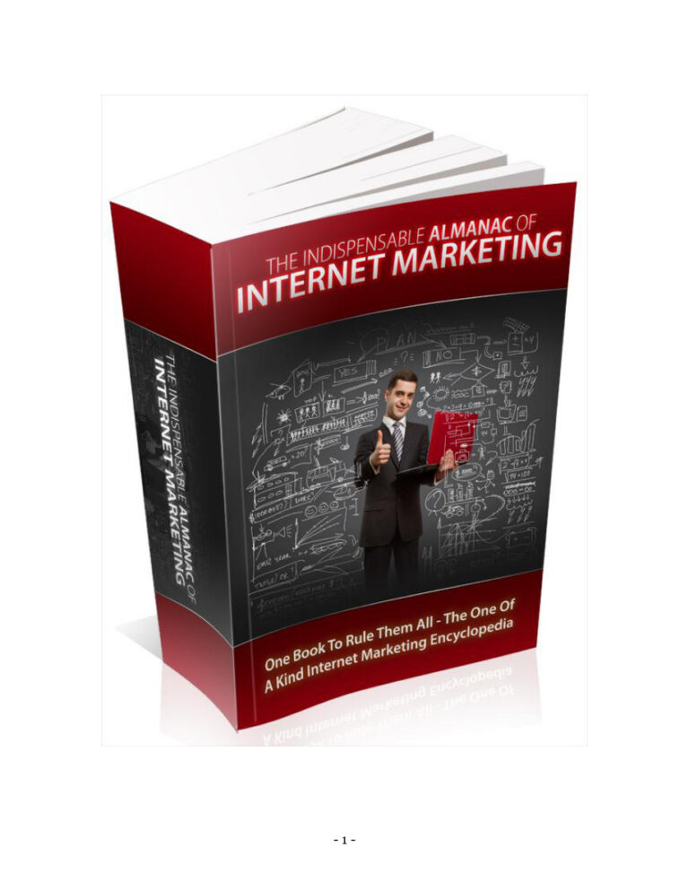 The Indispensable Almanac of Internet Marketing PDF – Unknown Author