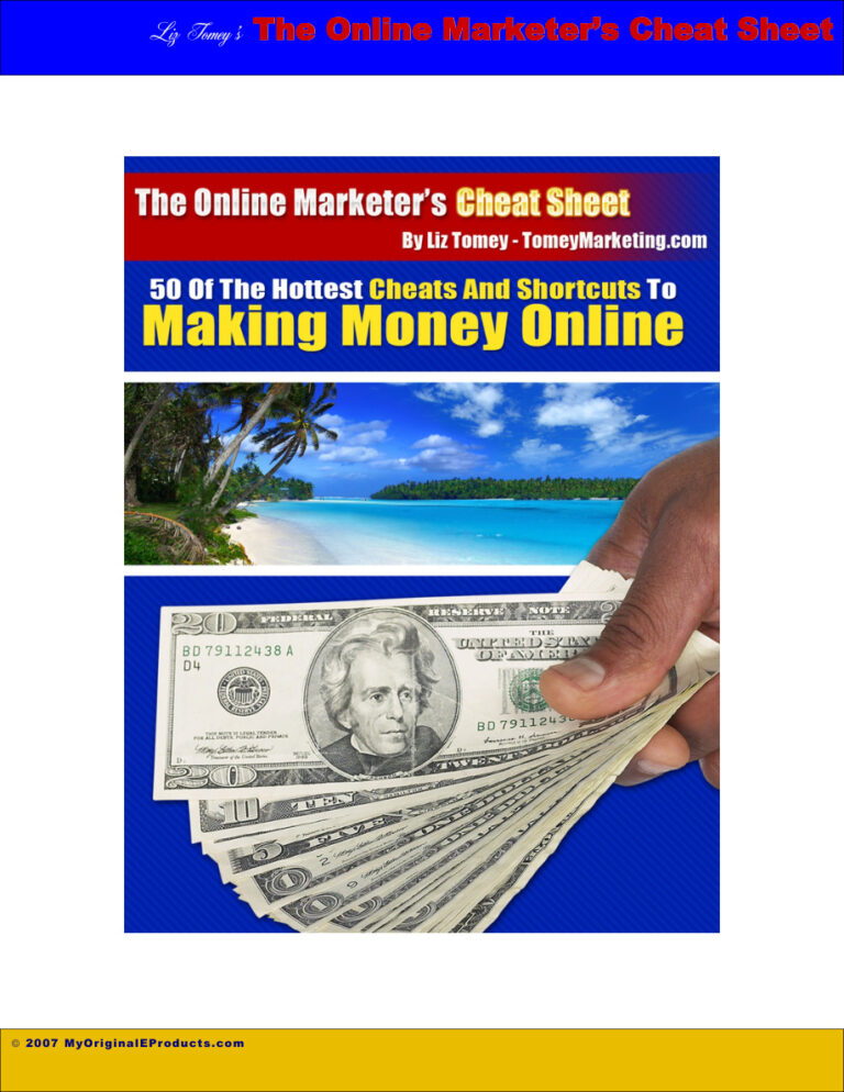 The Online Marketer’s Cheater Sheet PDF – Unknown Author
