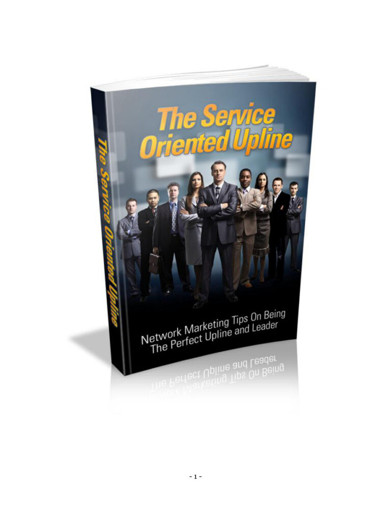 The Service Oriented Upline PDF – Unknown Author