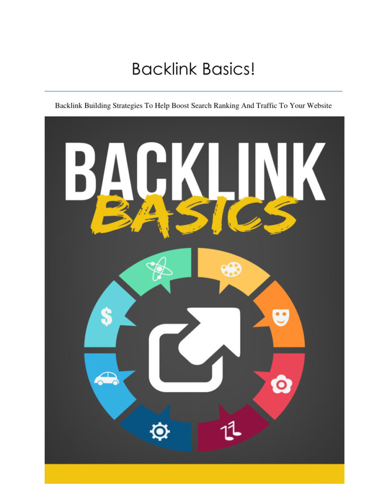 Backlink Basics PDF – Unknown Author