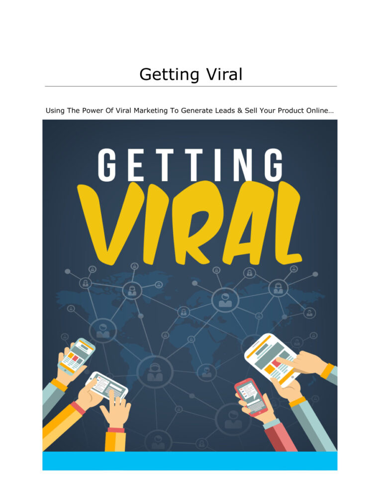 Getting Viral PDF – Unknown Author