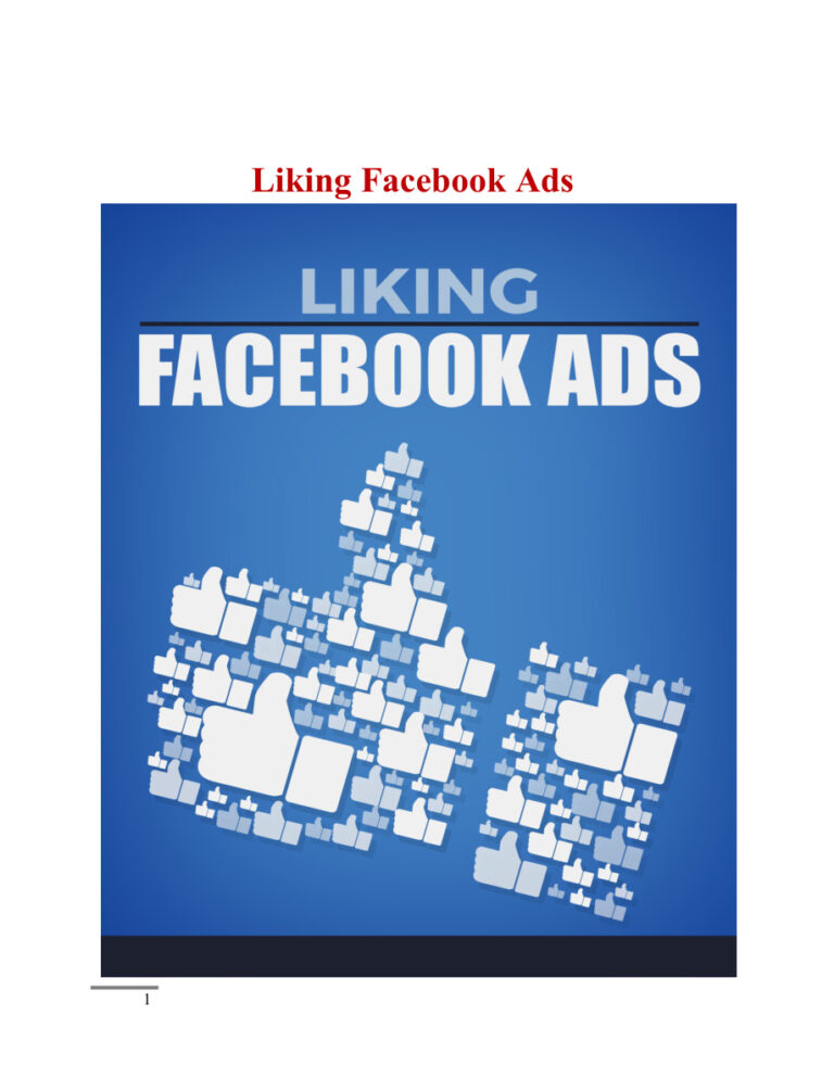 Liking Facebook Ads PDF – Unknown Author