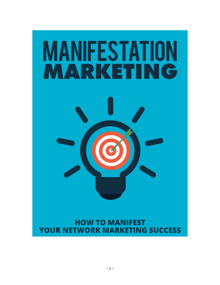 Manifestation Marketing PDF – Unknown Author