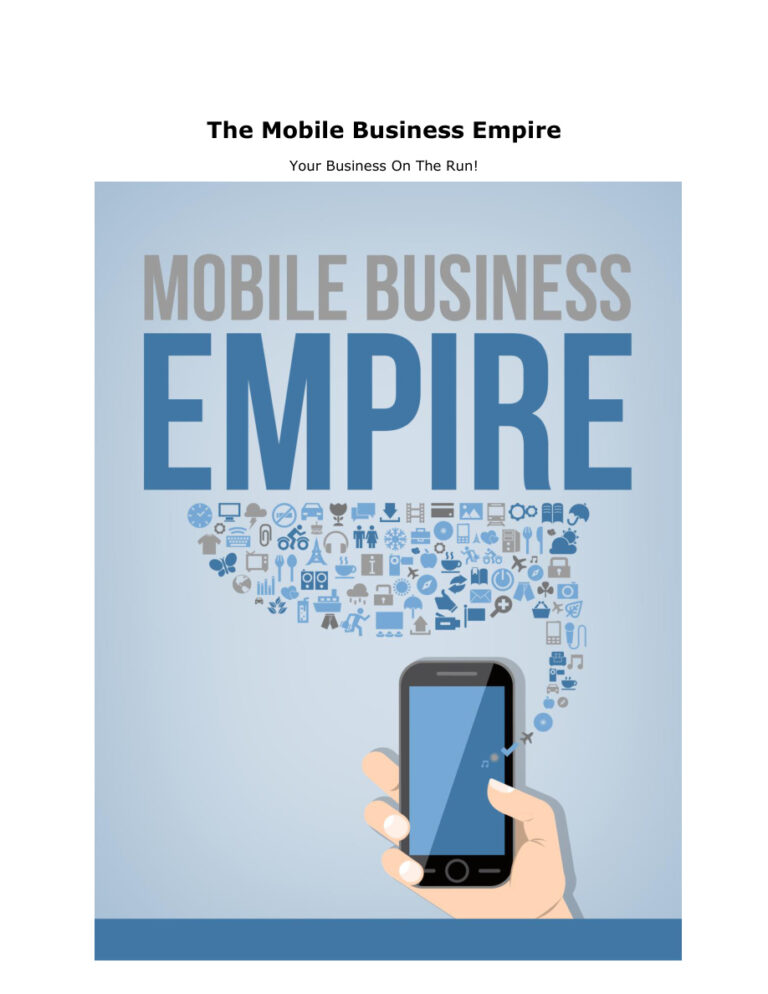 Mobile Business Empire PDF – Unknown Author