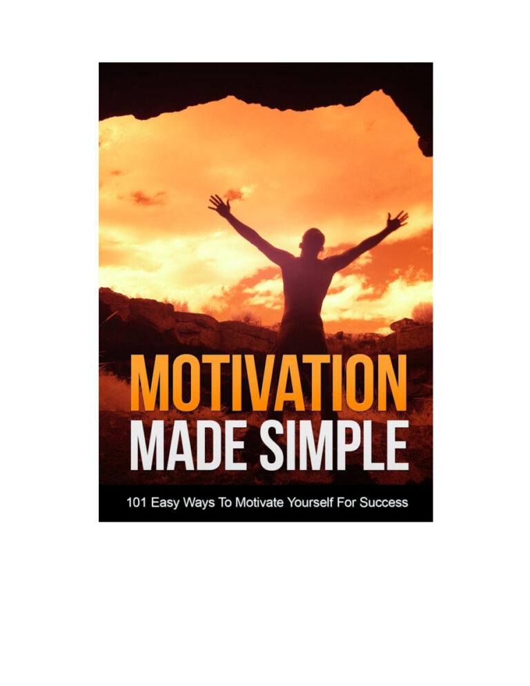Motivation Made Simple PDF – Unknown Author