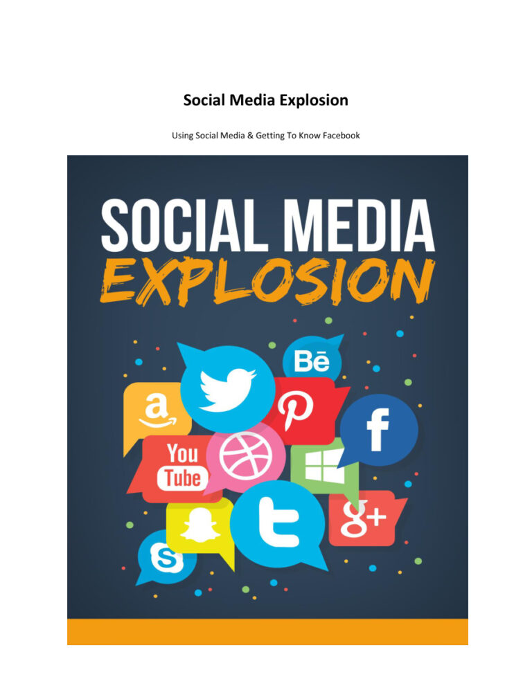 Social Media Explosion PDF – Unknown Author