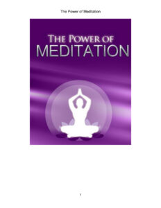 62fac225ca071 the power of meditation Kitap Kapağı