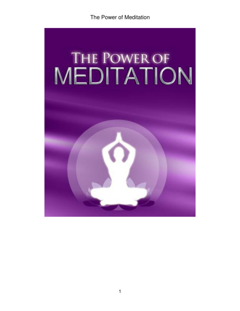 62fac225ca071 the power of meditation Kitap Kapağı