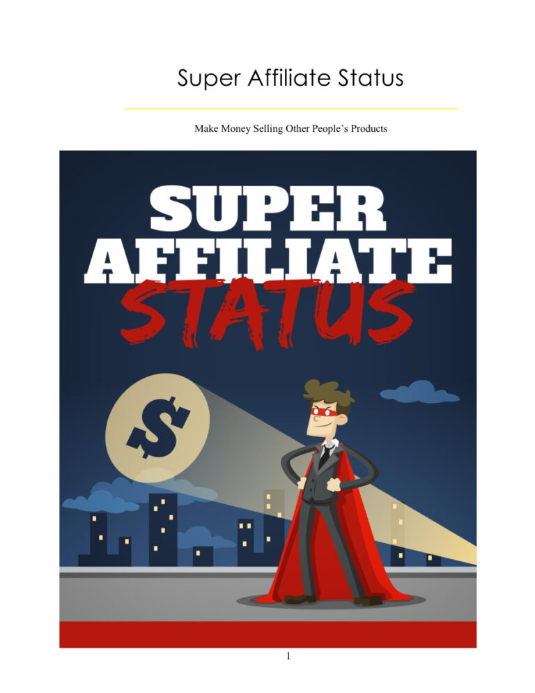 Super Affiliate Status PDF – Unknown Author
