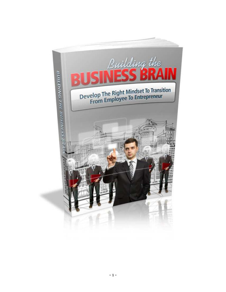 Building the Business Brain PDF Download – Unknown Author