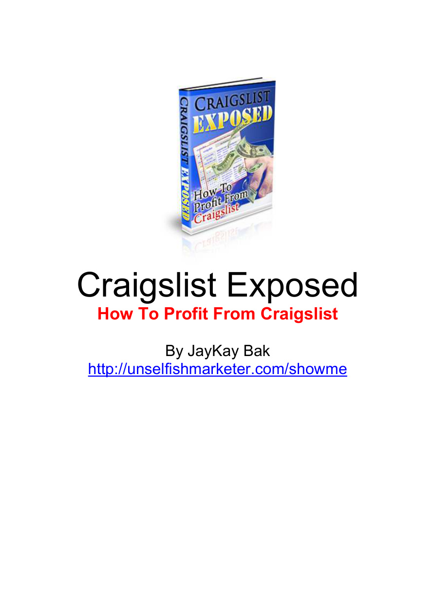 Craigslist Exposed (Volume 1) PDF Download