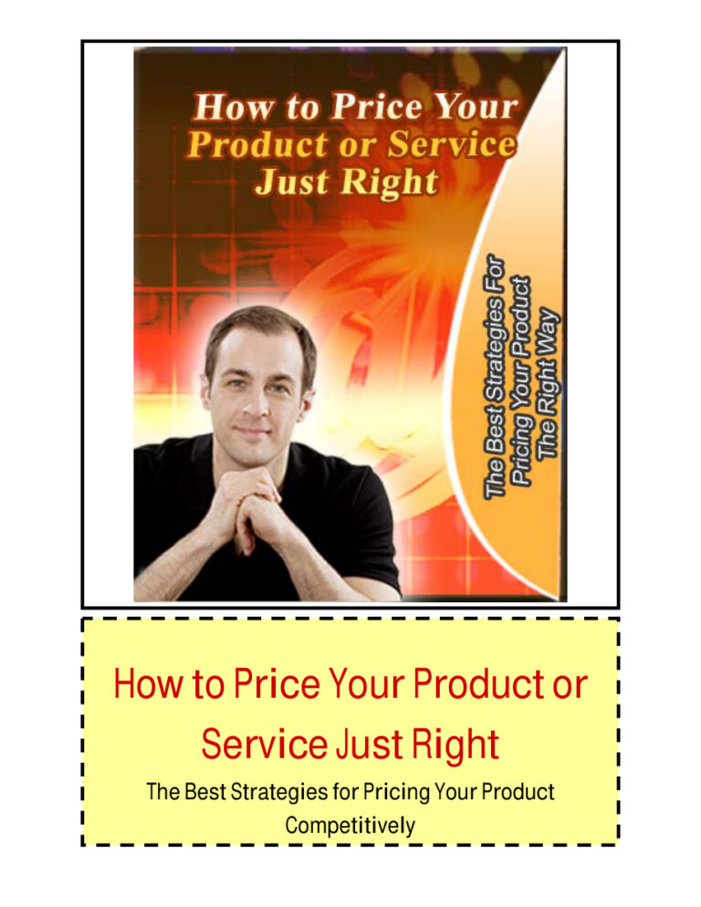 How to Price Your Product or Service Just Right (Edition 1) PDF Download – Unknown Author