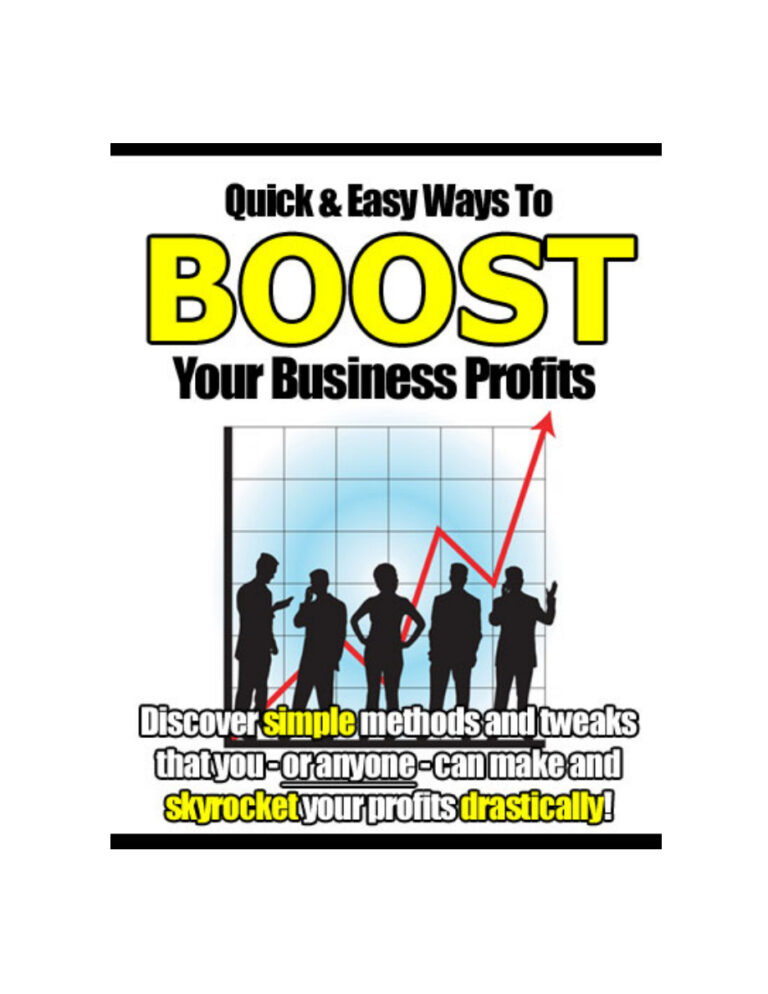 Quick Easy Ways to Boost Your Business Profits PDF Download – Unknown Author