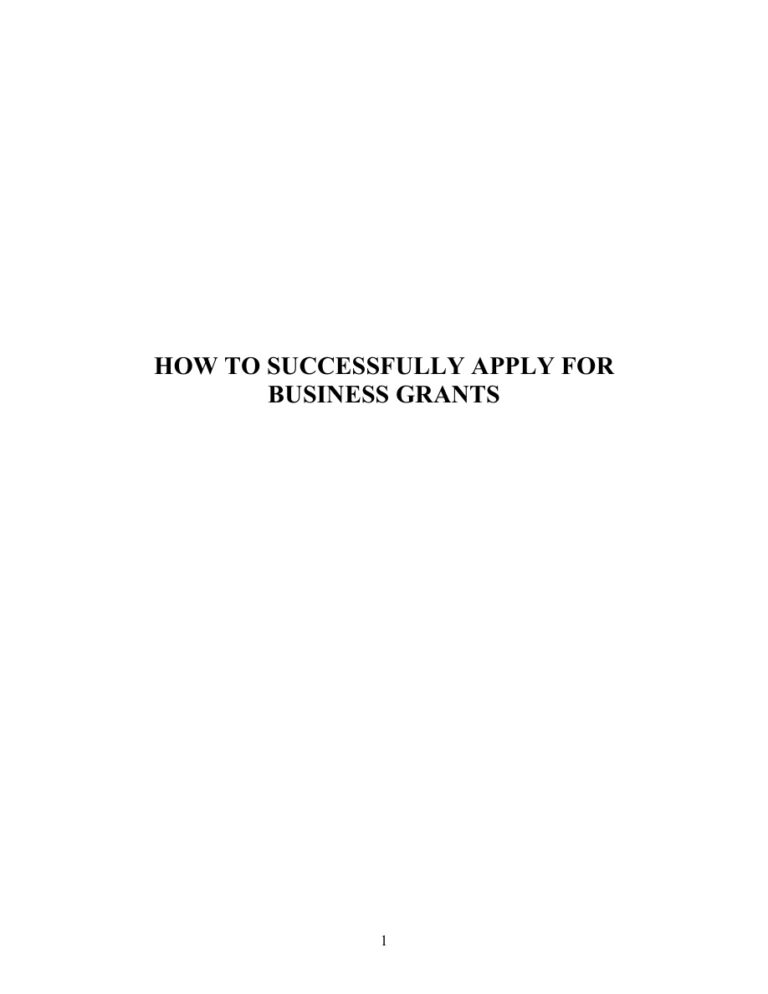 The Secret of Winning Business Grants PDF Download – Unknown Author