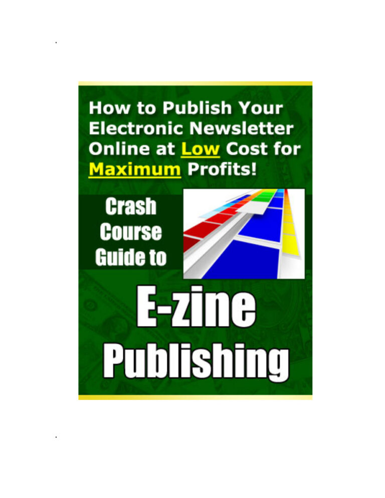 Crash Course Guide to E-zine Publishing PDF Download – Unknown Author