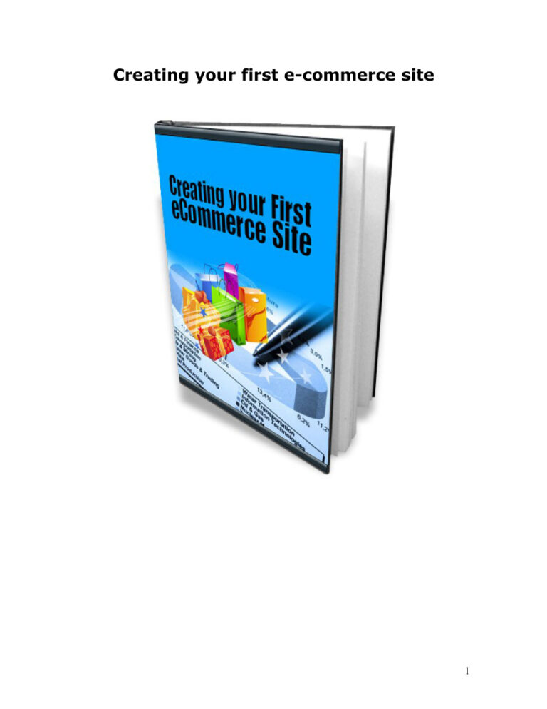 Creating Your First E-commerce Site PDF Download – Unknown Author