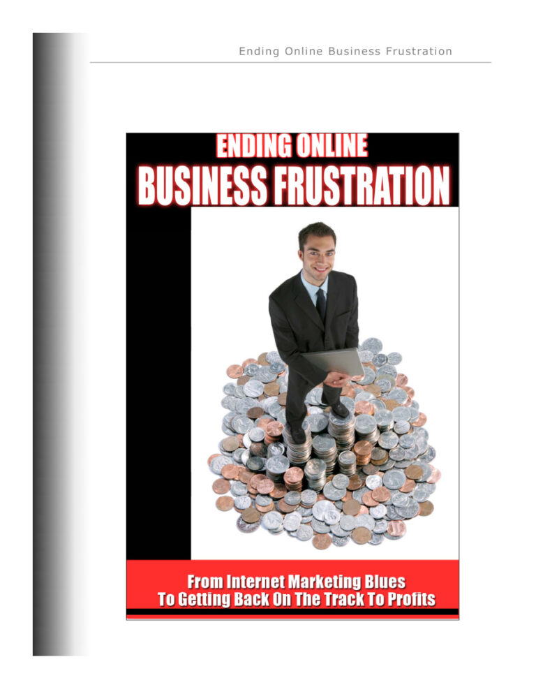 Ending Online Business Frustration PDF Download – Unknown Author