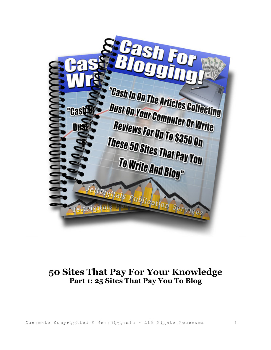 Cash for Blogging PDF Download
