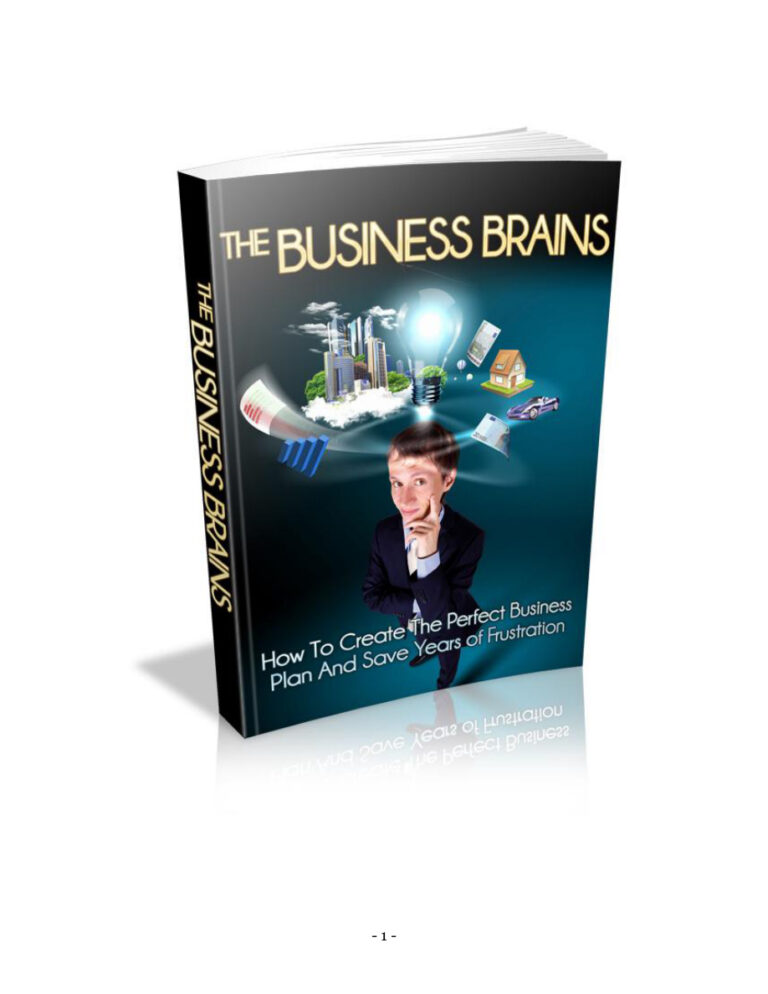The Business Brains PDF Download – Unknown Author