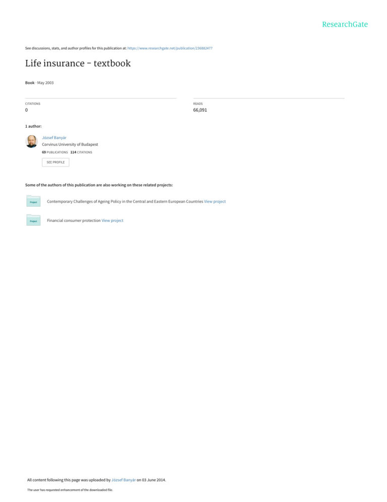 Life Insurance PDF Download – Unknown Author