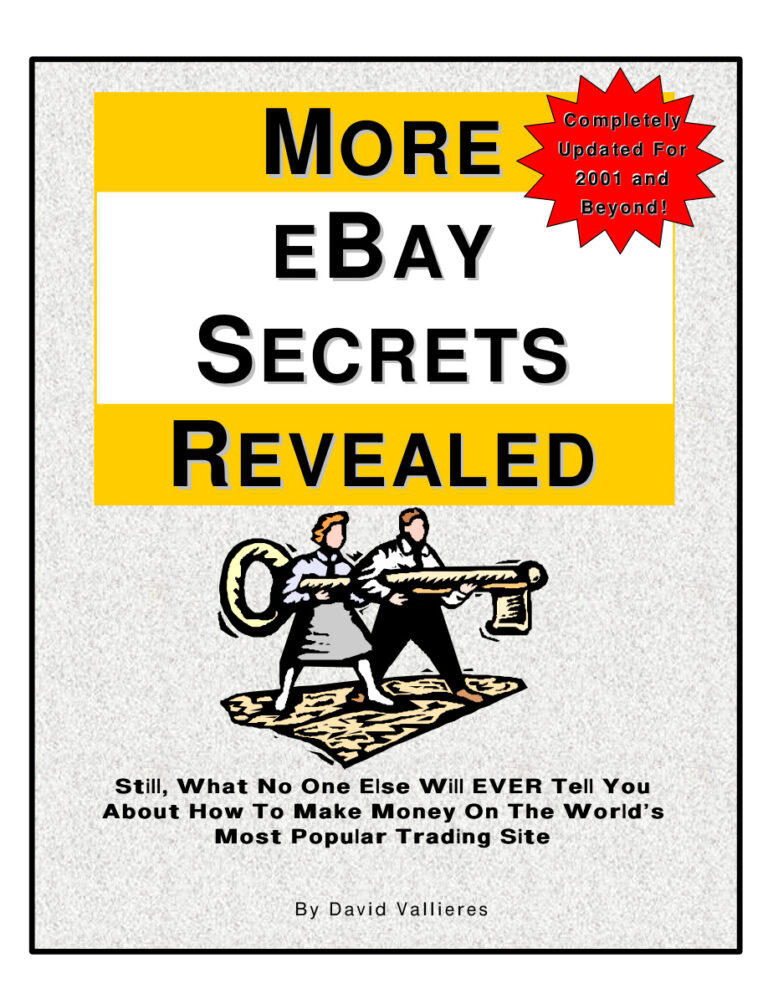 More eBay Secrets Revealed PDF Download – Unknown Author
