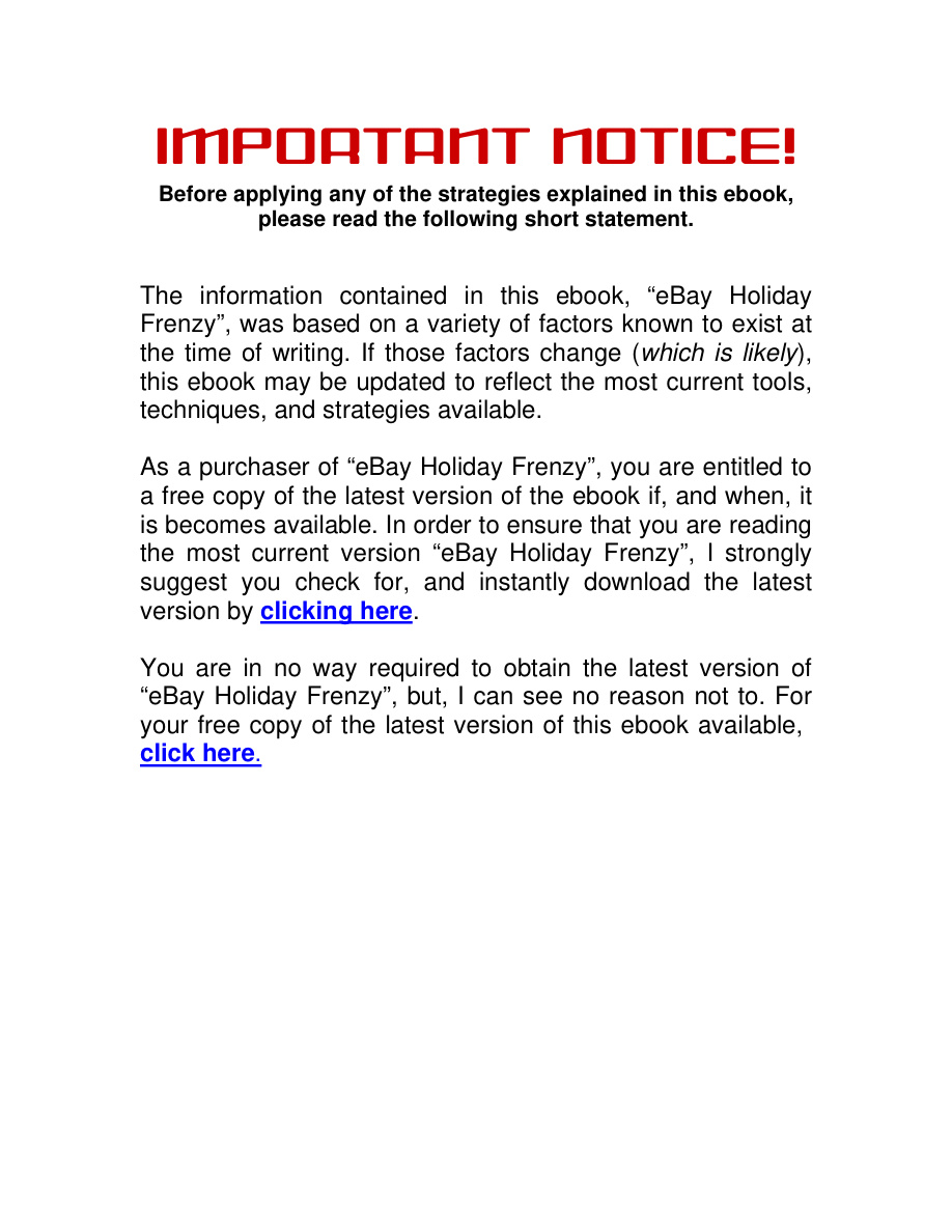 eBay Holiday Frenzy PDF Download