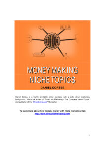 631b44ea18965 money making niche topics Kitap Kapağı