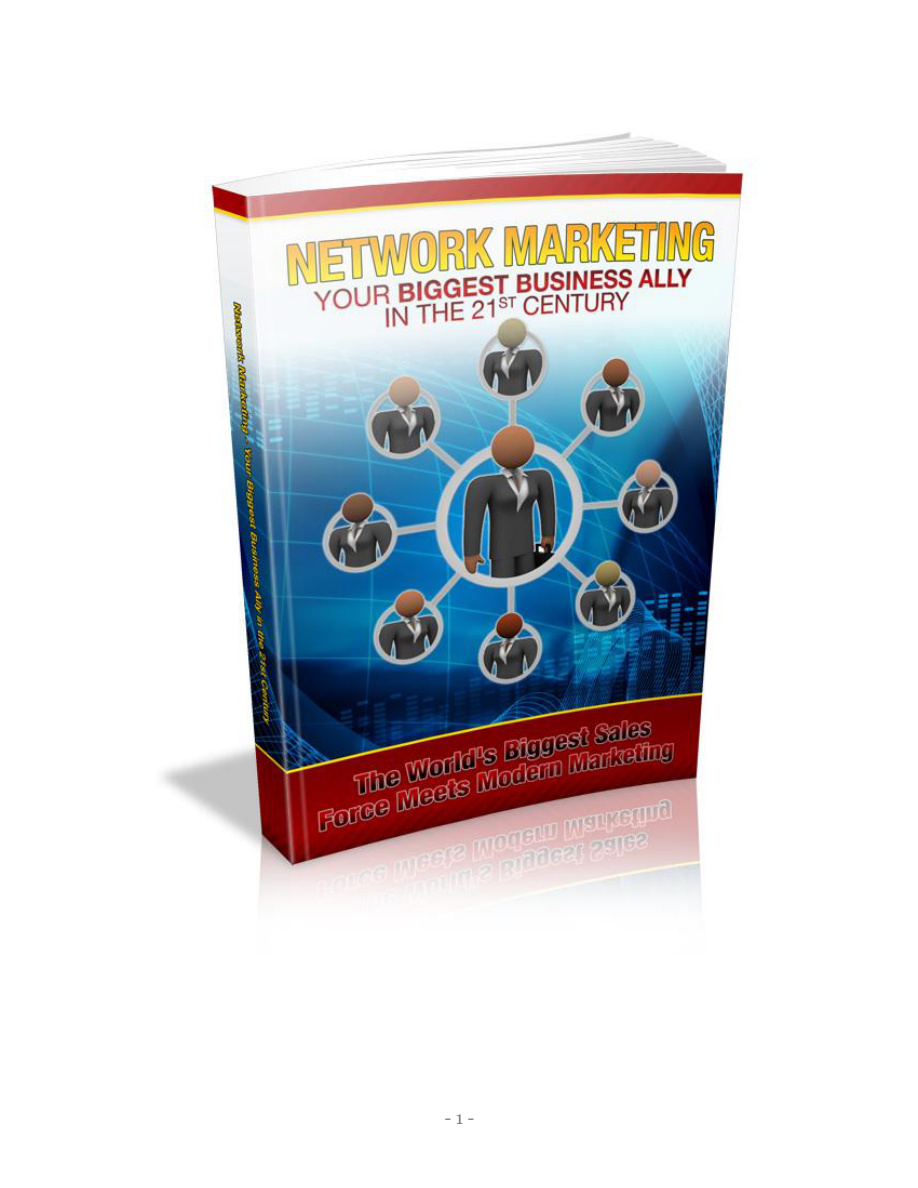Network Marketing: Your Biggest Business Ally in the 21st Century PDF Download