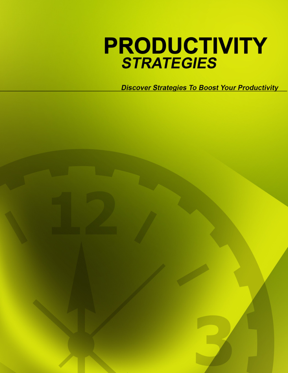 Productivity Strategies PDF Download
