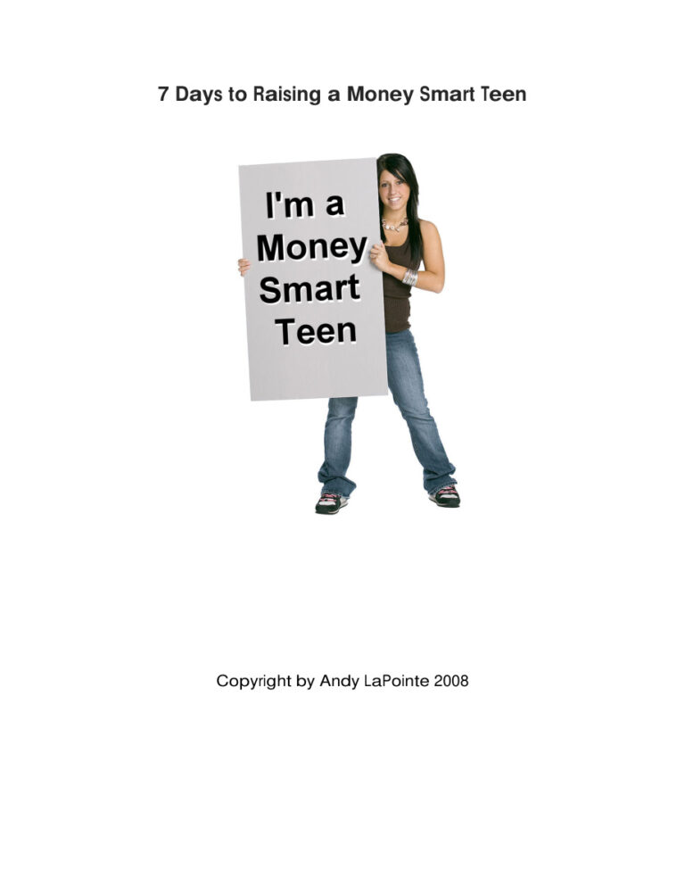 631f13ba0f4a4 7 days to raising a money smart teen Kitap Kapağı