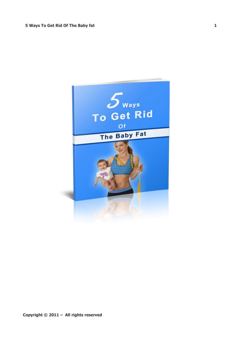 5 Ways to Get Rid of the Baby Fat PDF Download – Unknown Author