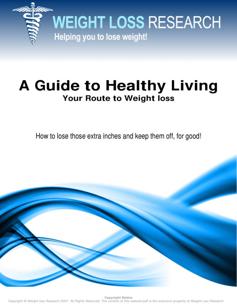 A Guide to Healthy Living PDF Download – Unknown Author
