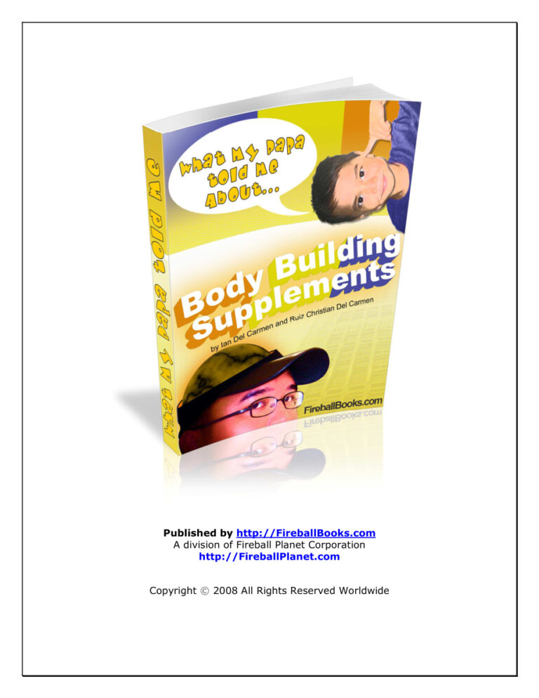 Body Building Supplements PDF Download – Unknown Author