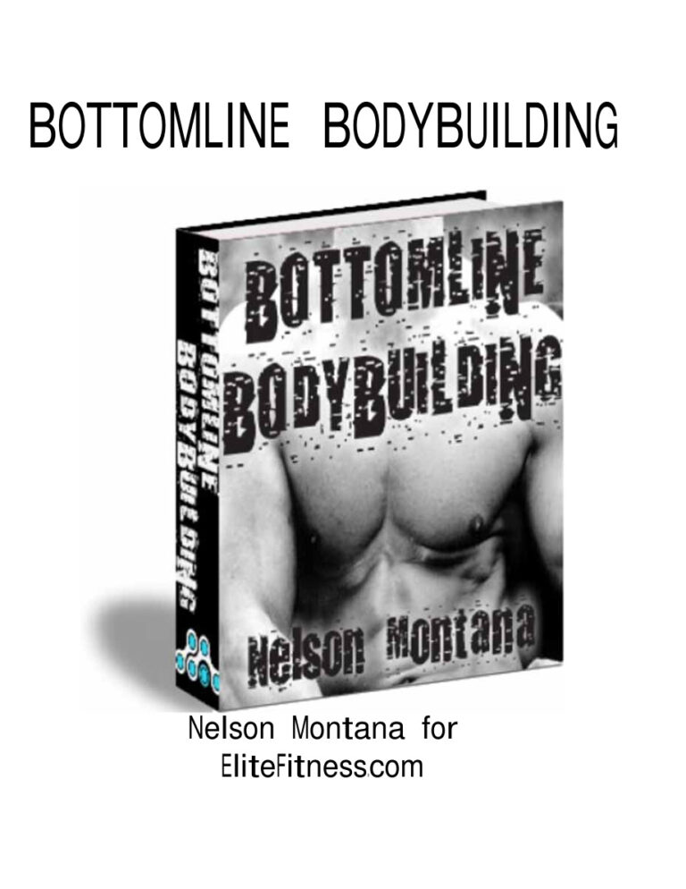 Bottomline Bodybuilding PDF Download – Unknown Author