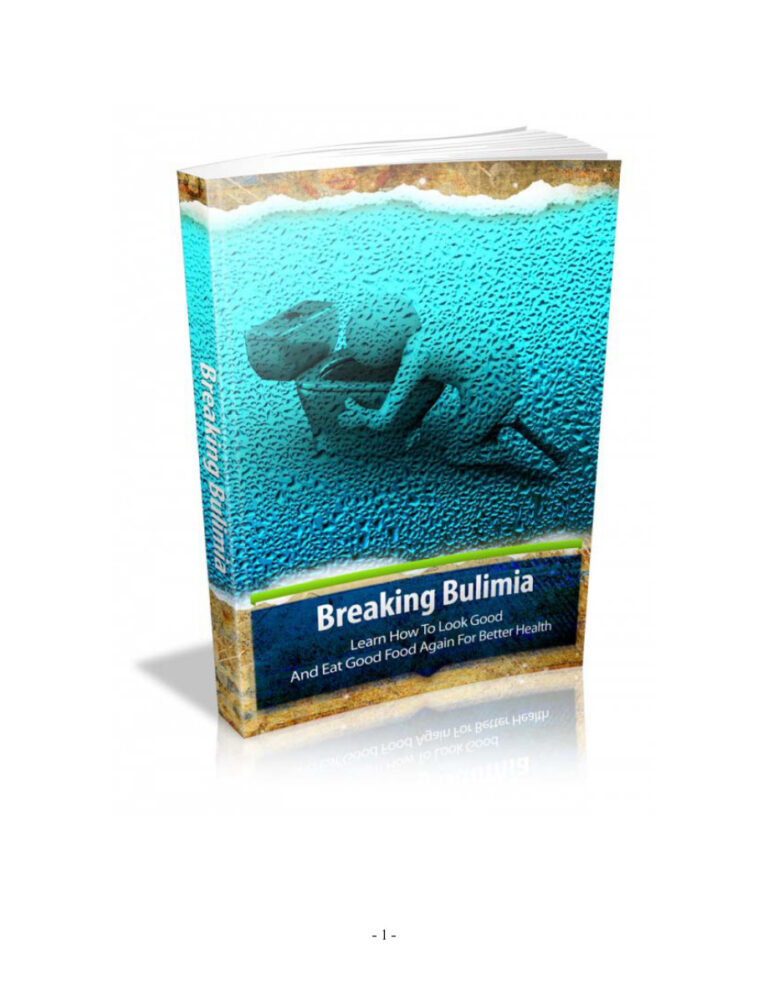 Breaking Bulimia PDF Download – Unknown Author