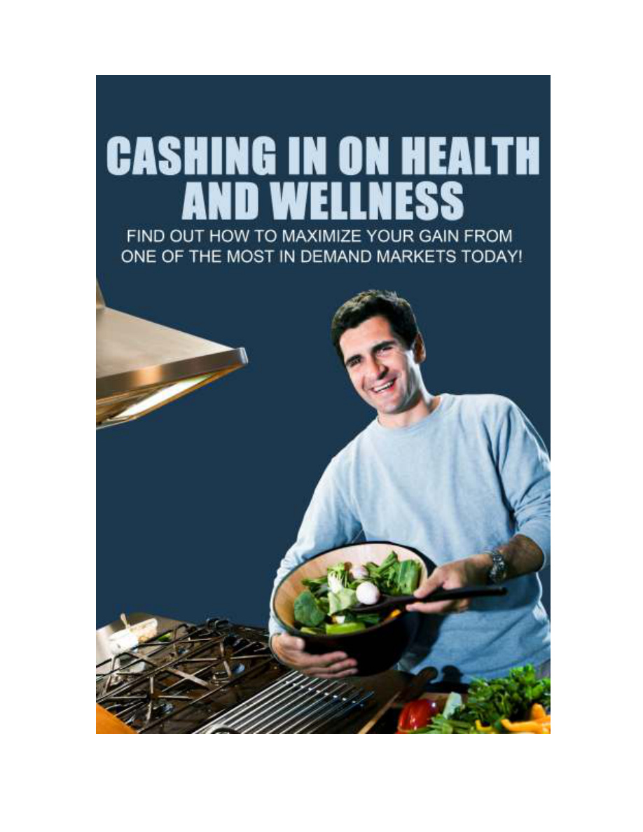 Cashing in on Health and Wellness PDF Download