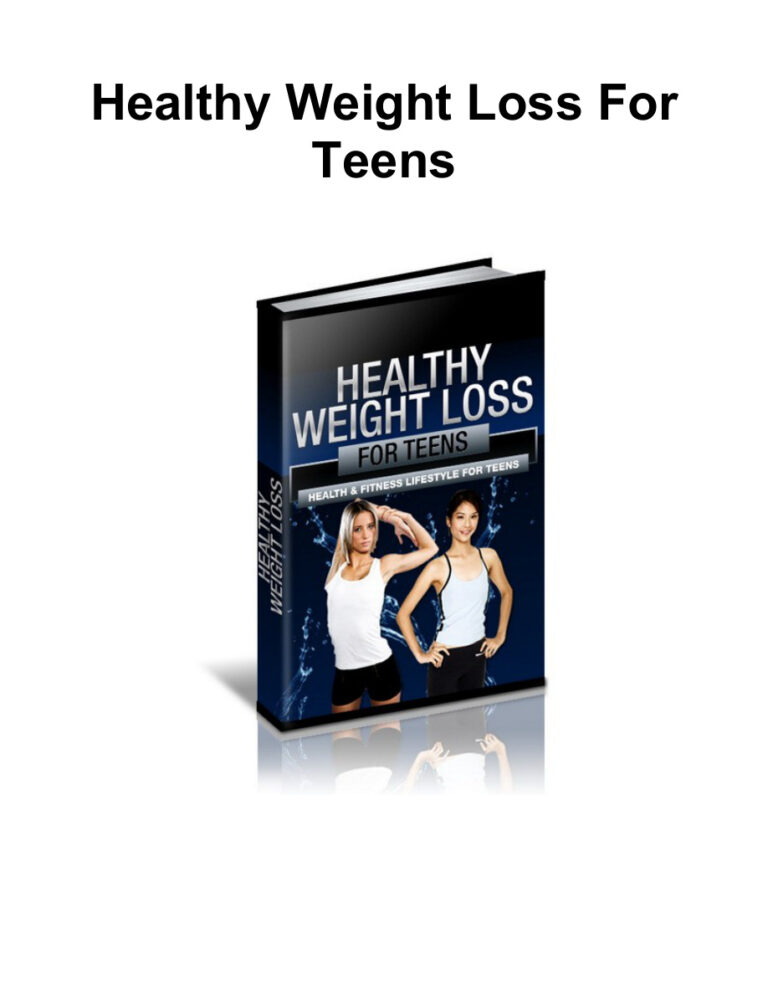 Healthy Weight Loss for Teens PDF Download – Unknown Author