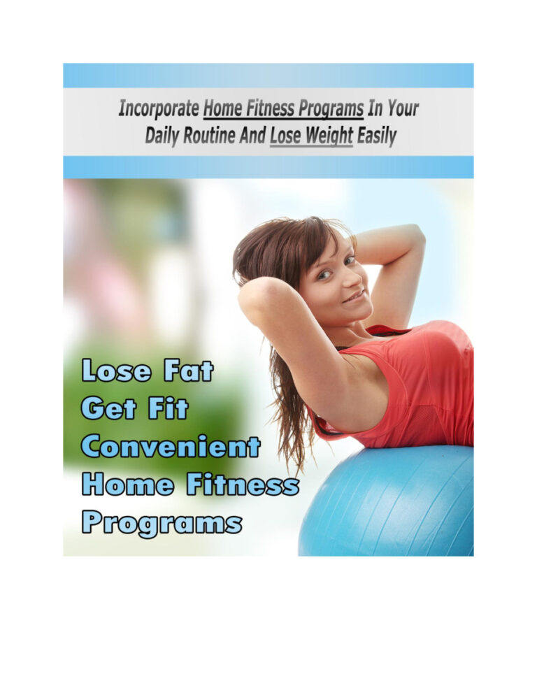 Lose Fat Get Fit Convenient Home Fitness Programs PDF Download – Unknown Author