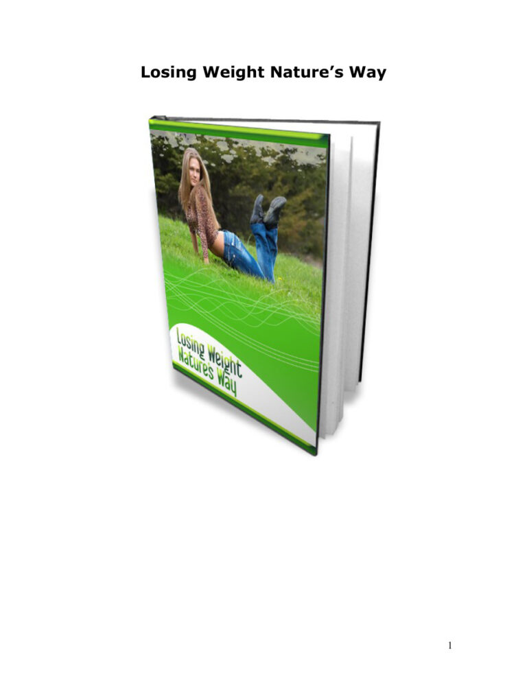 Losing Weight Nature’s Way PDF Download – Unknown Author