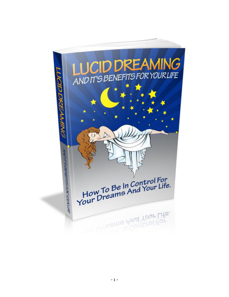 Lucid Dreaming and its Benefits for Your Life PDF Download – Unknown Author