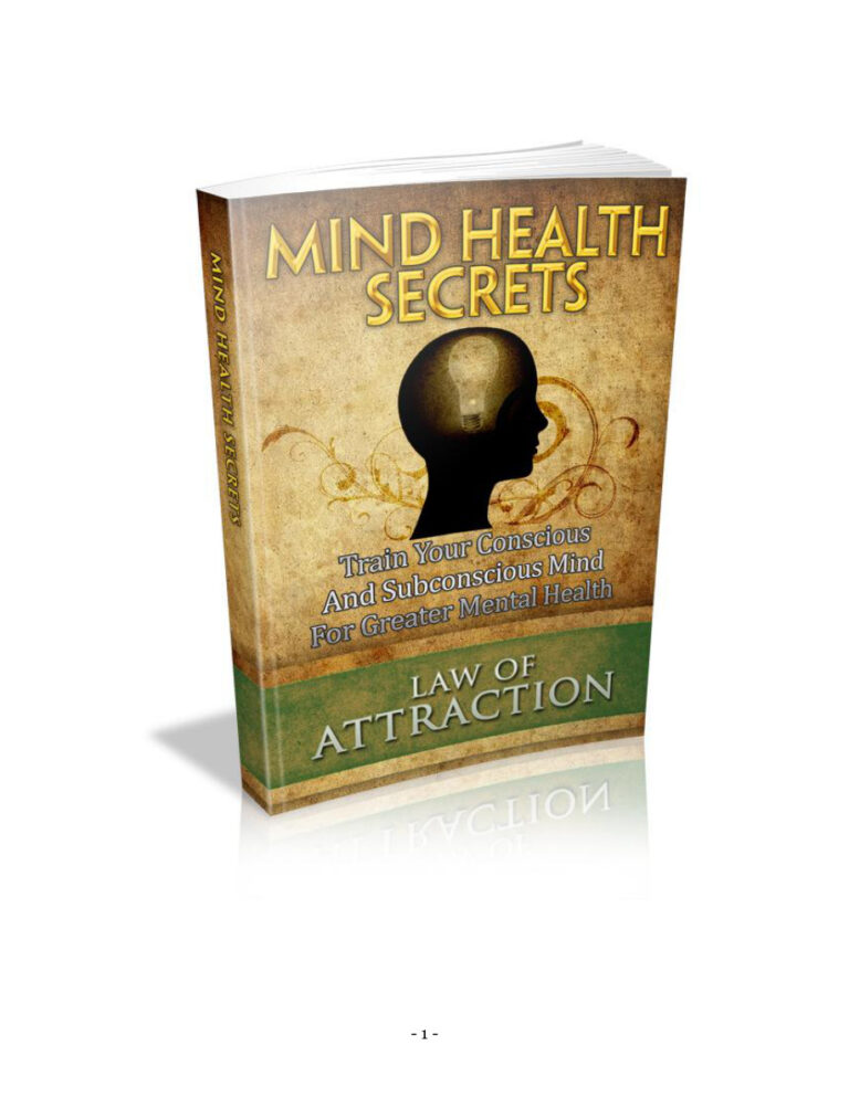 Mind Health Secrets PDF Download – Unknown Author
