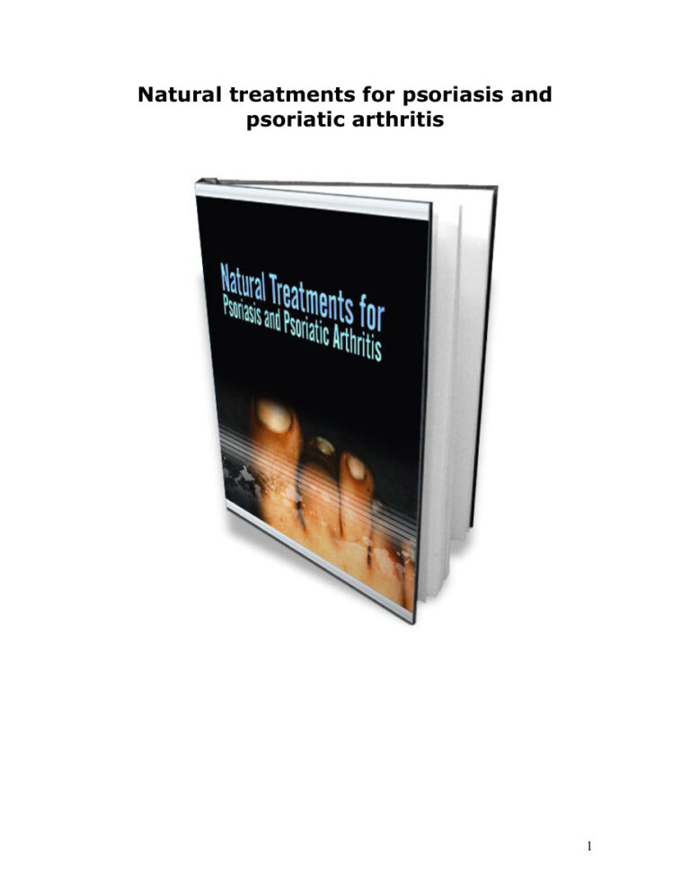 Natural Treatments for Psoriasis and Psoriatic Arthritis (Advanced) PDF Download – Unknown Author