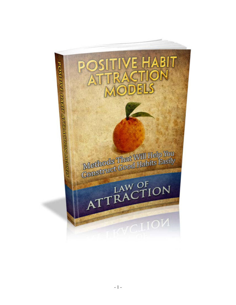 Positive Habit Attraction Models PDF Download – Unknown Author