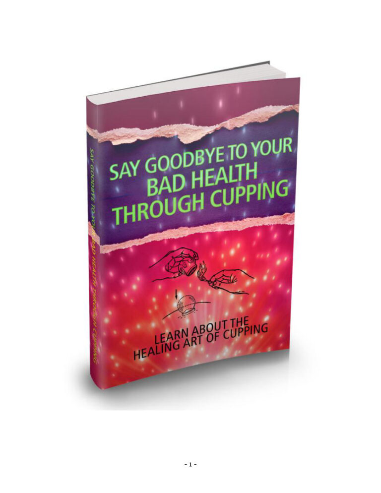 Say Goodbye to Your Bad Health Through Cupping PDF Download – Unknown Author