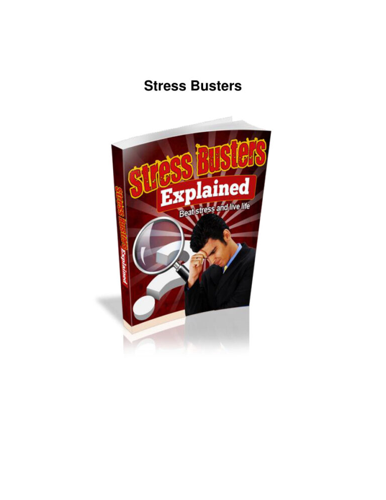 Stress Busters Explained PDF Download – Unknown Author