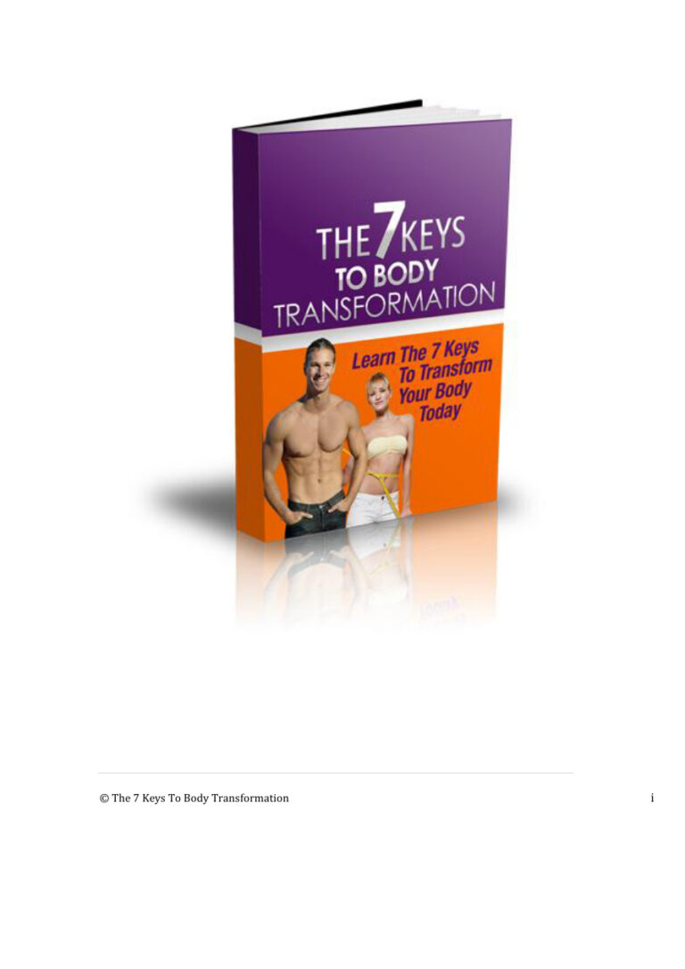 The 7 Keys to Body Transformation PDF Download – Unknown Author