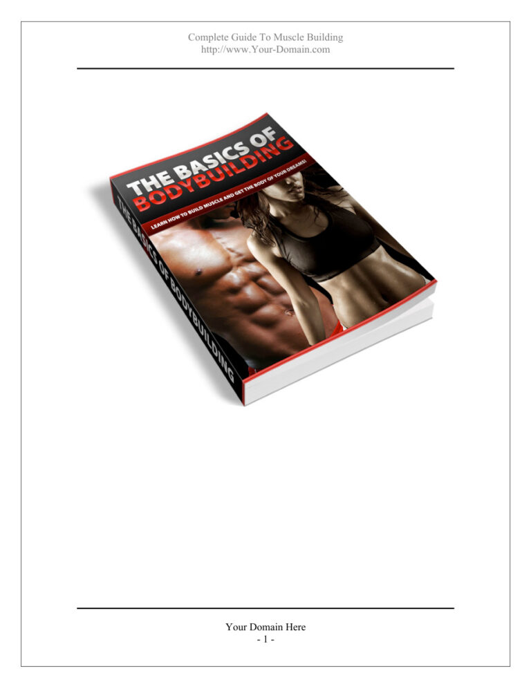 The Basics of Body Building PDF Download – Unknown Author