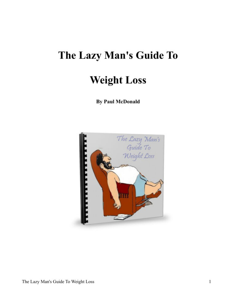 The Lazy Man’s Guide to Weight Loss PDF Download – Unknown Author