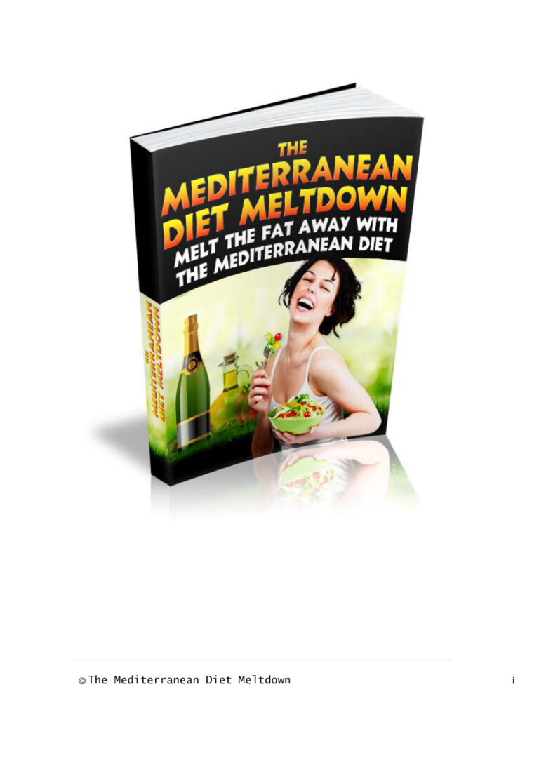 The Mediterranean Diet Meltdown PDF Download – Unknown Author