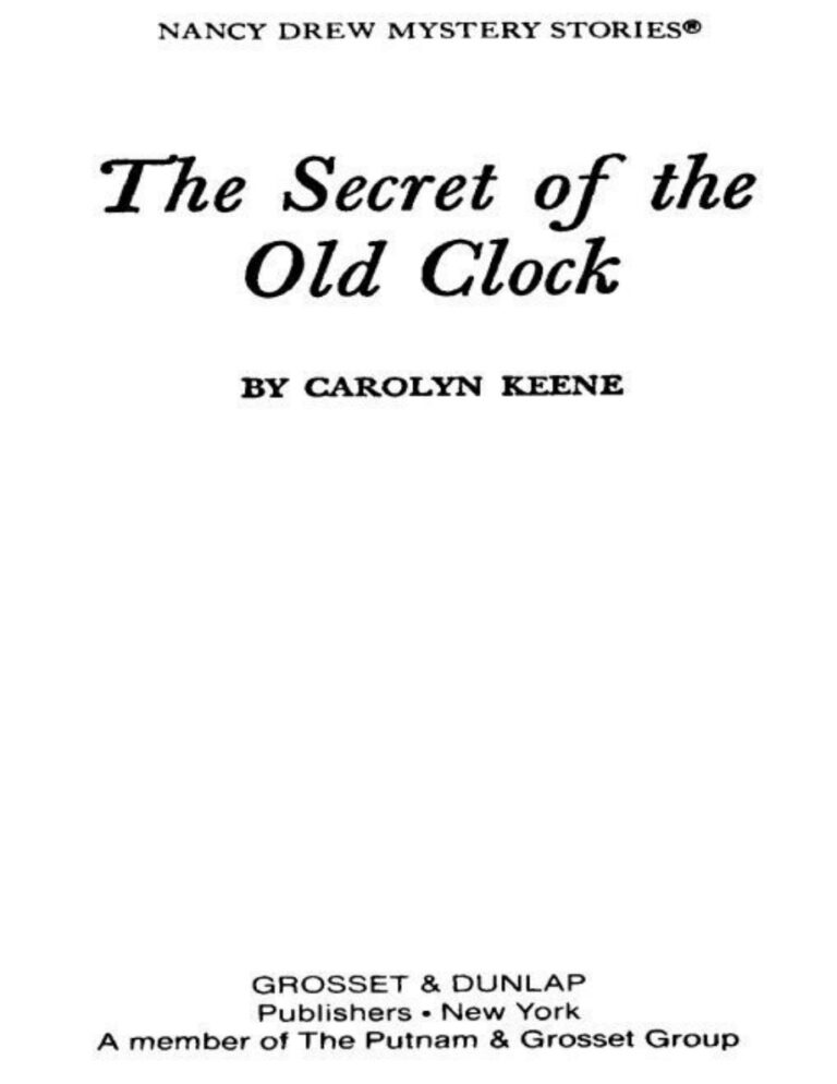 634eaaa2234f8 the secret of the old clock Kitap Kapağı